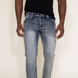True Luck Kirk Bootcut Stretch Jeans for Men