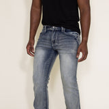 True Luck Kirk Bootcut Stretch Jeans for Men