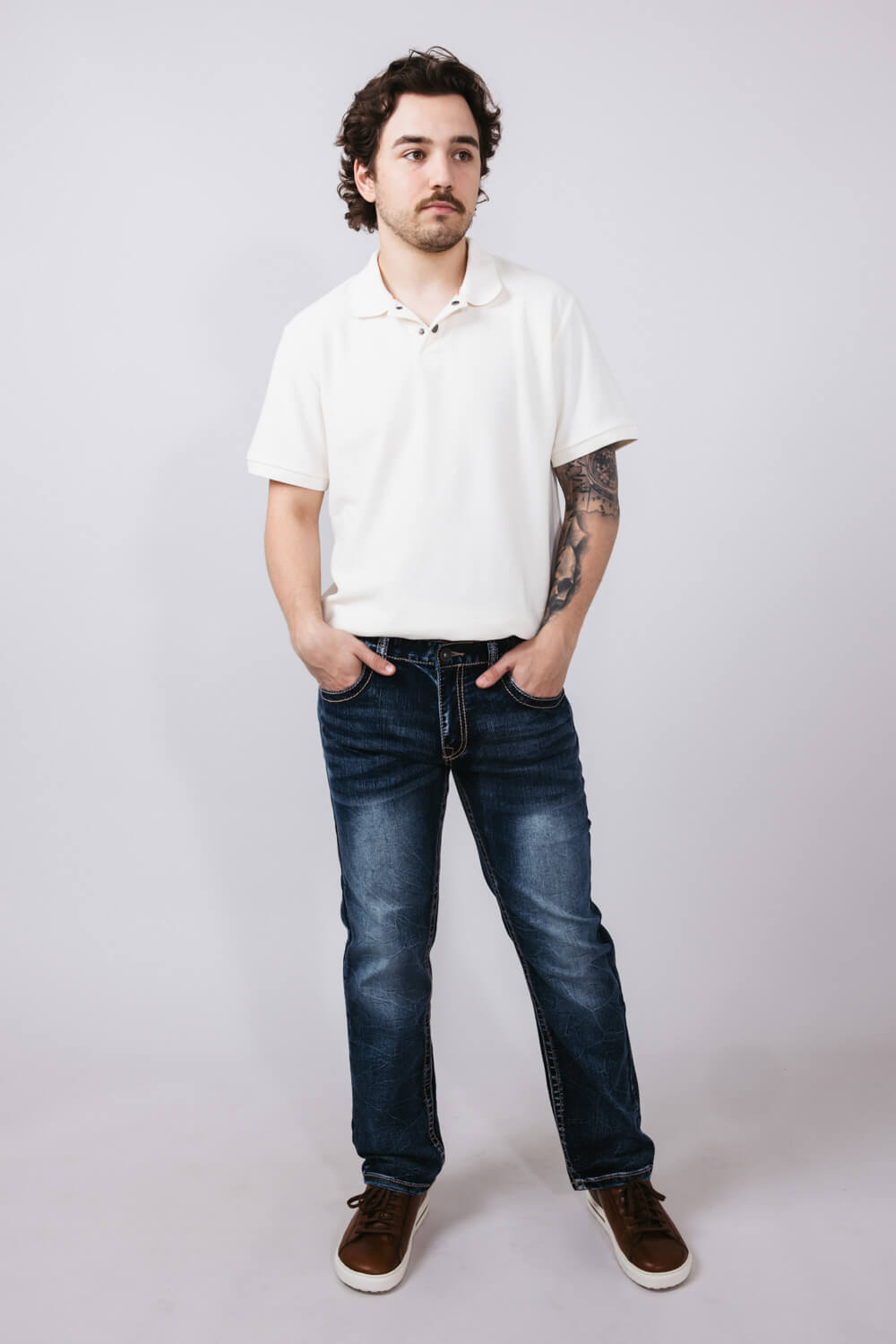 True Luck Mason Bootcut Stretch Jeans for Men