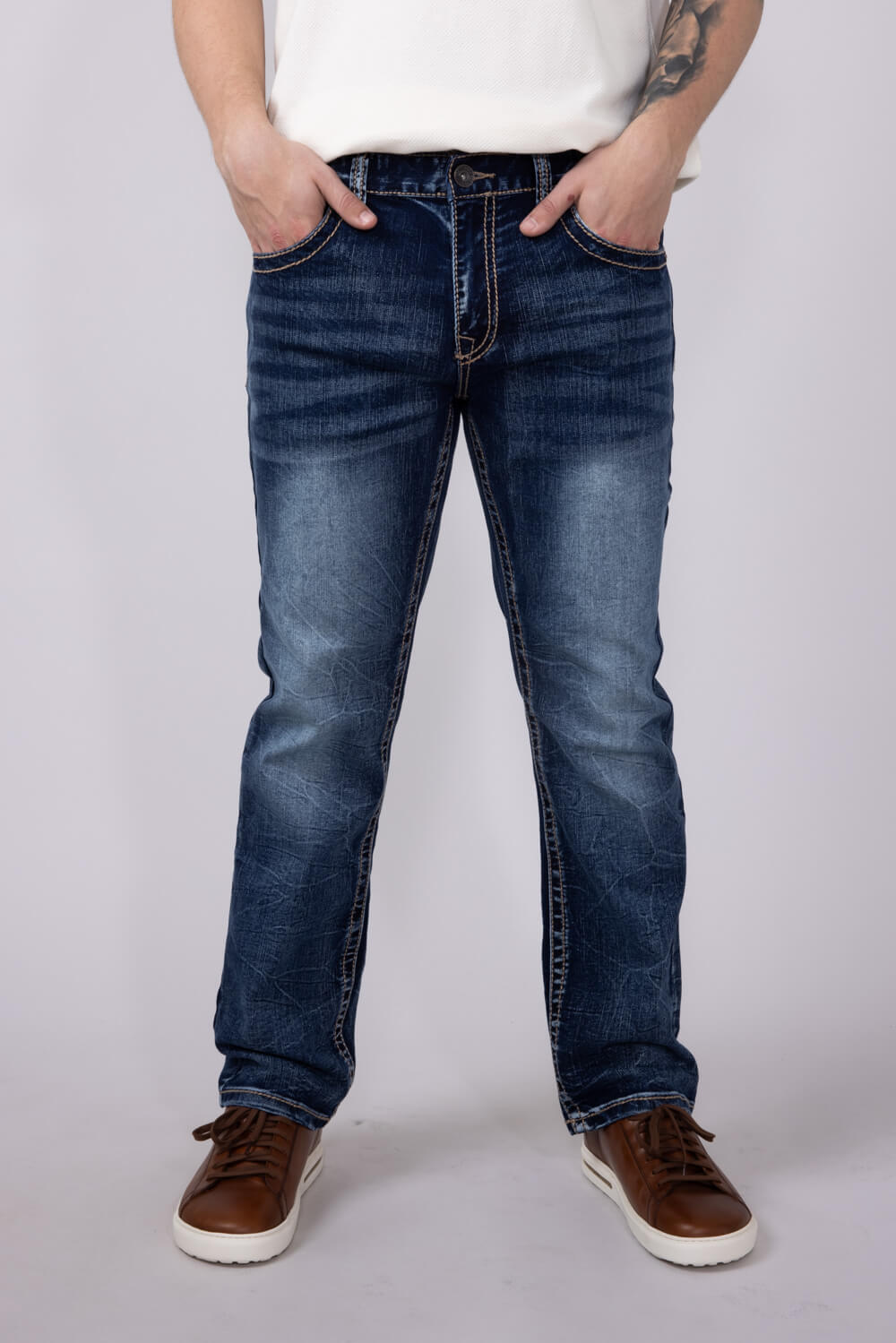 True Luck Mason Bootcut Stretch Jeans for Men