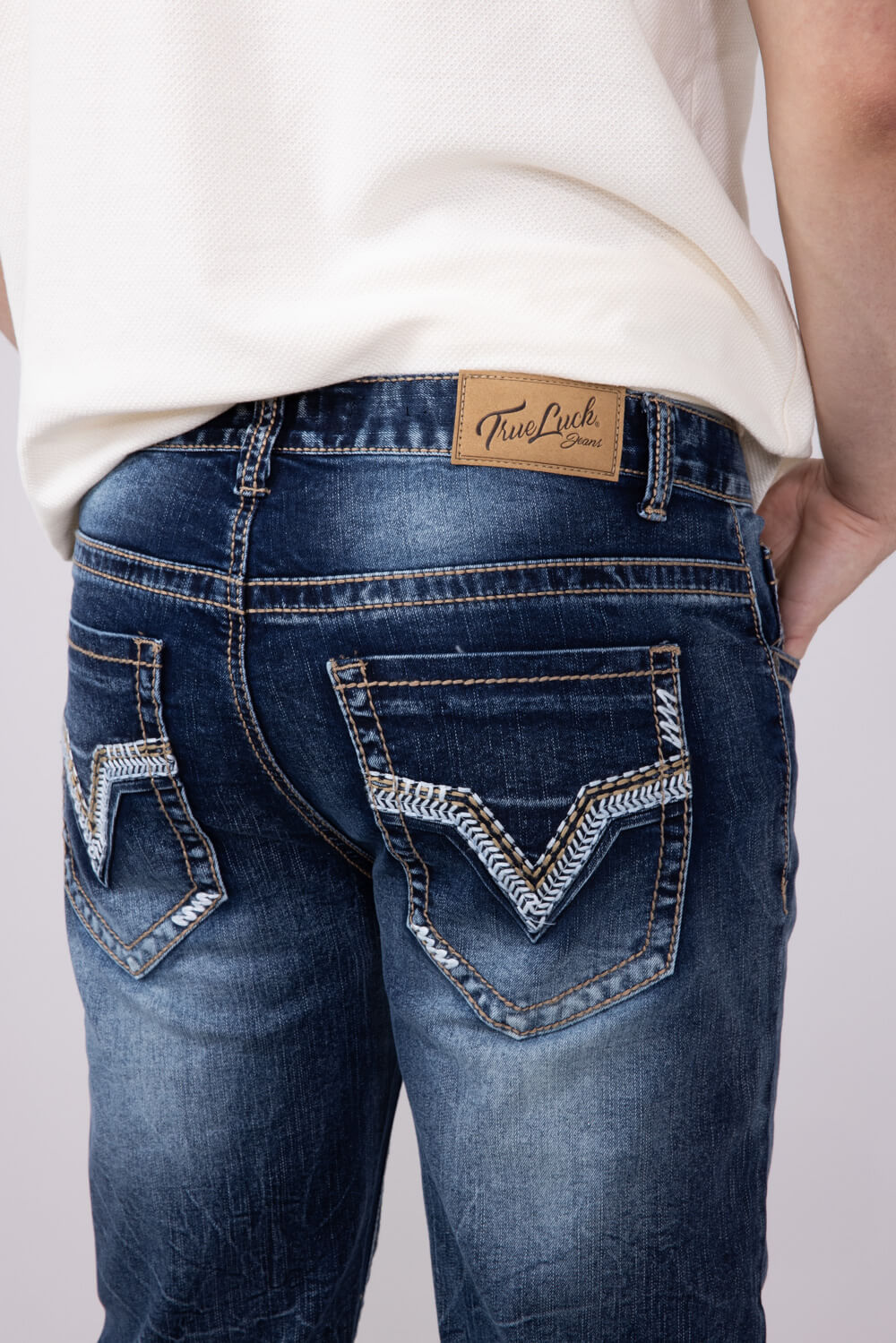 True Luck Mason Bootcut Stretch Jeans for Men