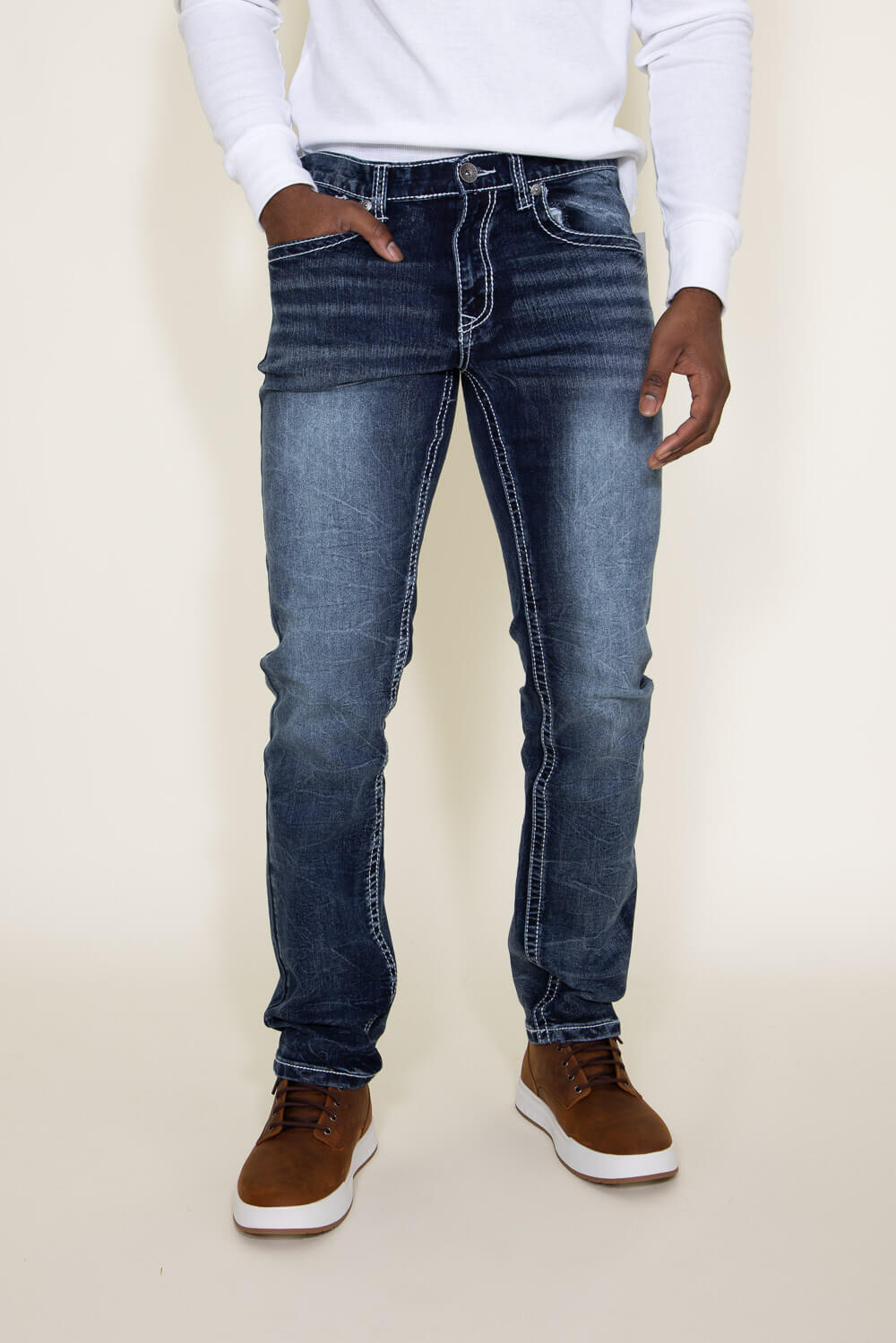 True Luck Baker Straight Jeans for Men