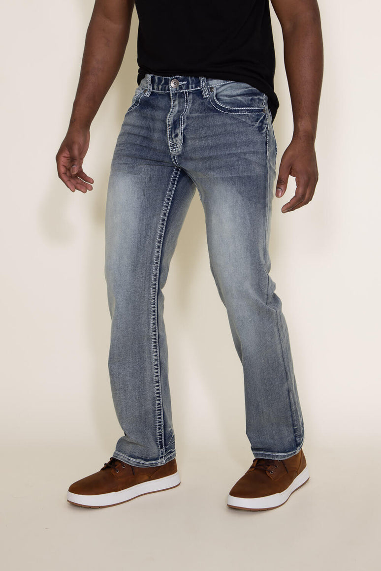 True Luck Peter Bootcut Jeans for Men | TL19356901 – Glik's
