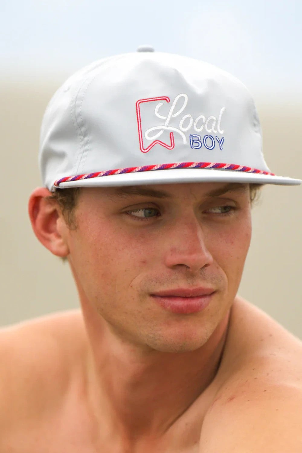 Local Boy Outfitters Neon Ultra Rope Hat for Men in Fog