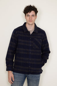 Union Blanket Flannel Jacket for Men in Blue