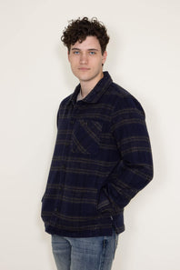 Union Blanket Flannel Jacket for Men in Blue