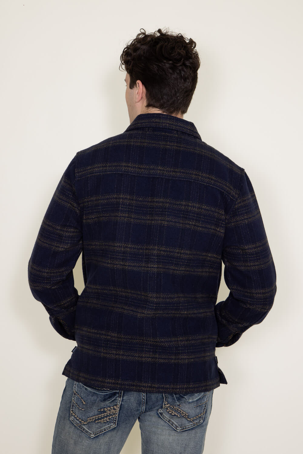 Union Blanket Flannel Jacket for Men in Blue