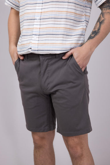 Union Comfort Chino 9” Shorts for Men in Grey