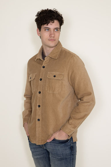 Union Corduroy Shacket for Men in Brown