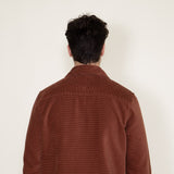 Union Corduroy Shacket for Men in Red Orange