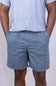 Union Cubano Pull On 7” Shorts for Men in Blue