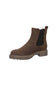 Chelsea  Boot with leopard print heel
