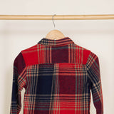 Brooklyn Cloth Youth Heavy Flannel Shacket for Boys in Red