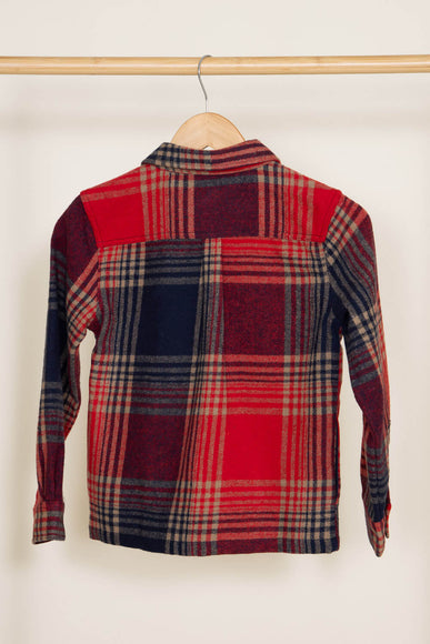 Brooklyn Cloth Youth Heavy Flannel Shacket for Boys in Red
