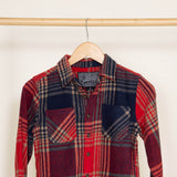 Brooklyn Cloth Youth Heavy Flannel Shacket for Boys in Red