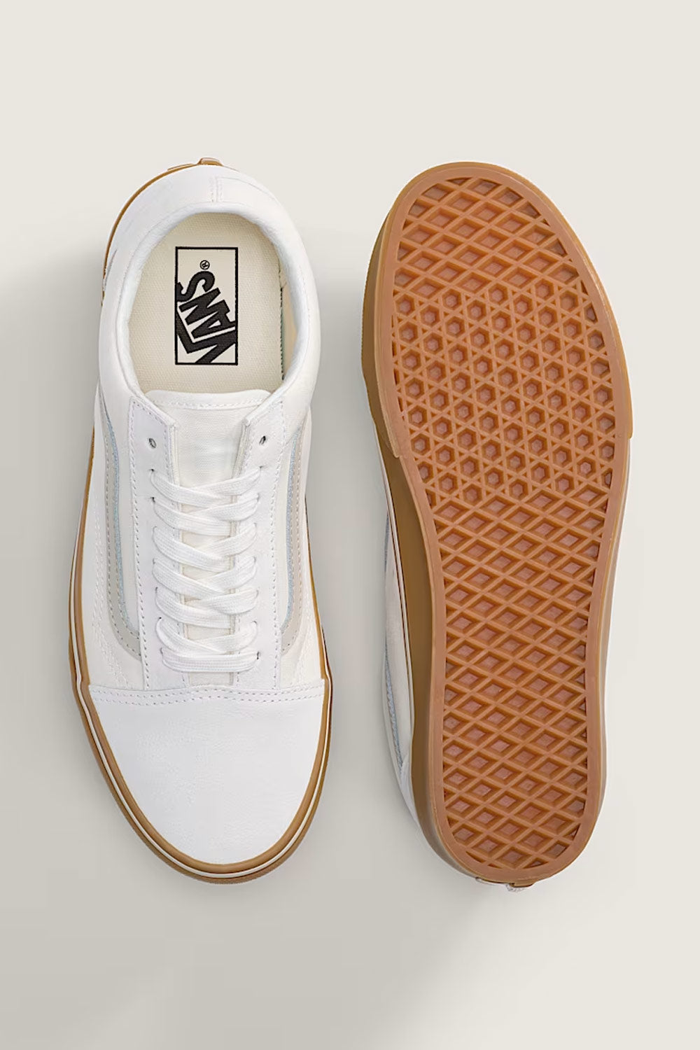 Vans Old Skool Gum Sneakers in White