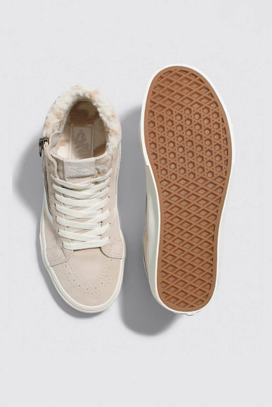 Vans Sk8-Hi Reissue Side Zip Cozy Hug Sneakers for Women in Brown
