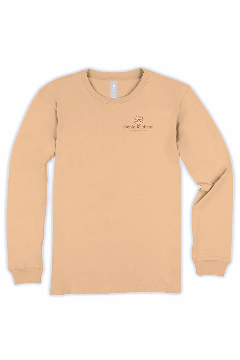 Simply Southern Youth Simply Blessed Long Sleeve T-Shirt for Girls in Tan | YTH-LS-BLESSED-BISQUE