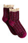Free People Rosebud Waffle Knit Socks for Women in Dahlia | ACCFP20-05-DAHLIA