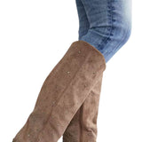 Very G Crystal Cowboy Tall Boots for Women in Taupe
