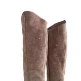 Very G Crystal Cowboy Tall Boots for Women in Taupe