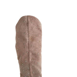 Very G Crystal Cowboy Tall Boots for Women in Taupe