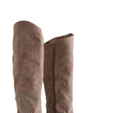 Very G Crystal Cowboy Tall Boots for Women in Taupe