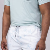 Vintage Summer Swim Volley 5” Shorts for Men in Ivory