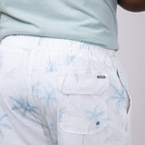 Vintage Summer Swim Volley 5” Shorts for Men in Ivory
