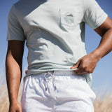 Vintage Summer Swim Volley 5” Shorts for Men in Ivory