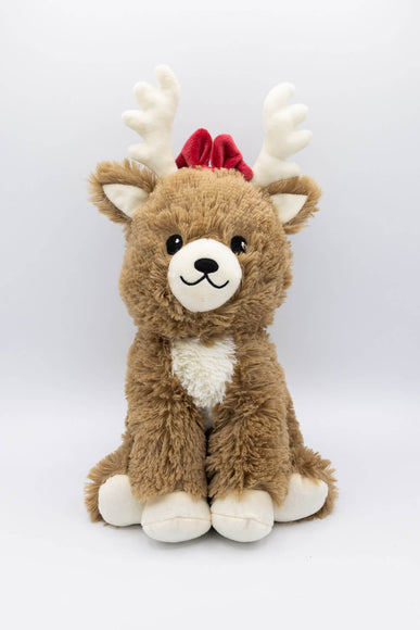 Warmies Brown Reindeer With Bow