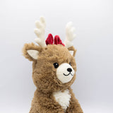 Warmies Brown Reindeer With Bow