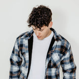 WearFirst Microfleece Shirt Jacket for Men in Navy Blue