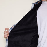 WearFirst Microfleece Shirt Jacket for Men in Navy Blue