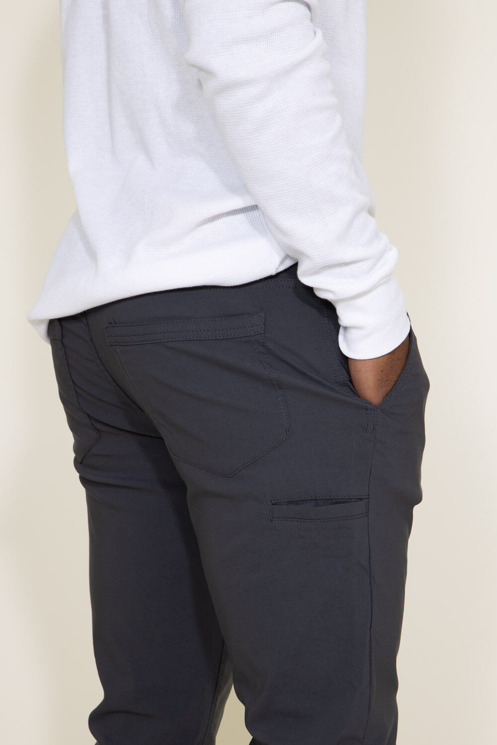 Weatherproof Vintage Faille Performance Pants for Men in Grey