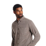 Weatherproof Vintage Brocade Corduroy Shirt for Men in Brown