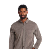 Weatherproof Vintage Brocade Corduroy Shirt for Men in Brown