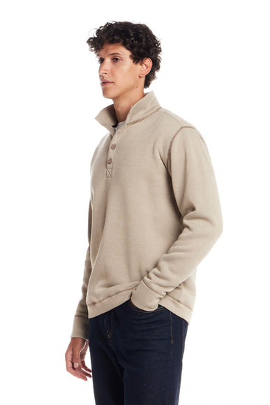 Weatherproof Vintage ¼ Button Sweater for Men in Beige