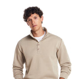 Weatherproof Vintage ¼ Button Sweater for Men in Beige