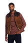 Weatherproof Vintage Corduroy and Faux Suede Vest for Men in Brown