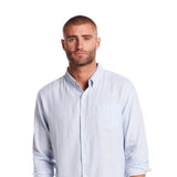 Weatherproof Vintage Country Twill Shirt for Men in Fjord Blue