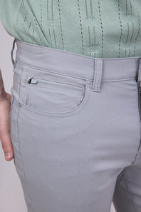 Weatherproof Vintage Faille 5 Pocket Pants for Men in Fog Grey