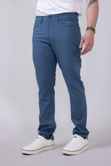 Weatherproof Vintage Faille 5 Pocket Pants for Men in Blue Stone