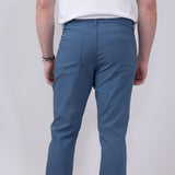 Weatherproof Vintage Faille 5 Pocket Pants for Men in Blue Stone