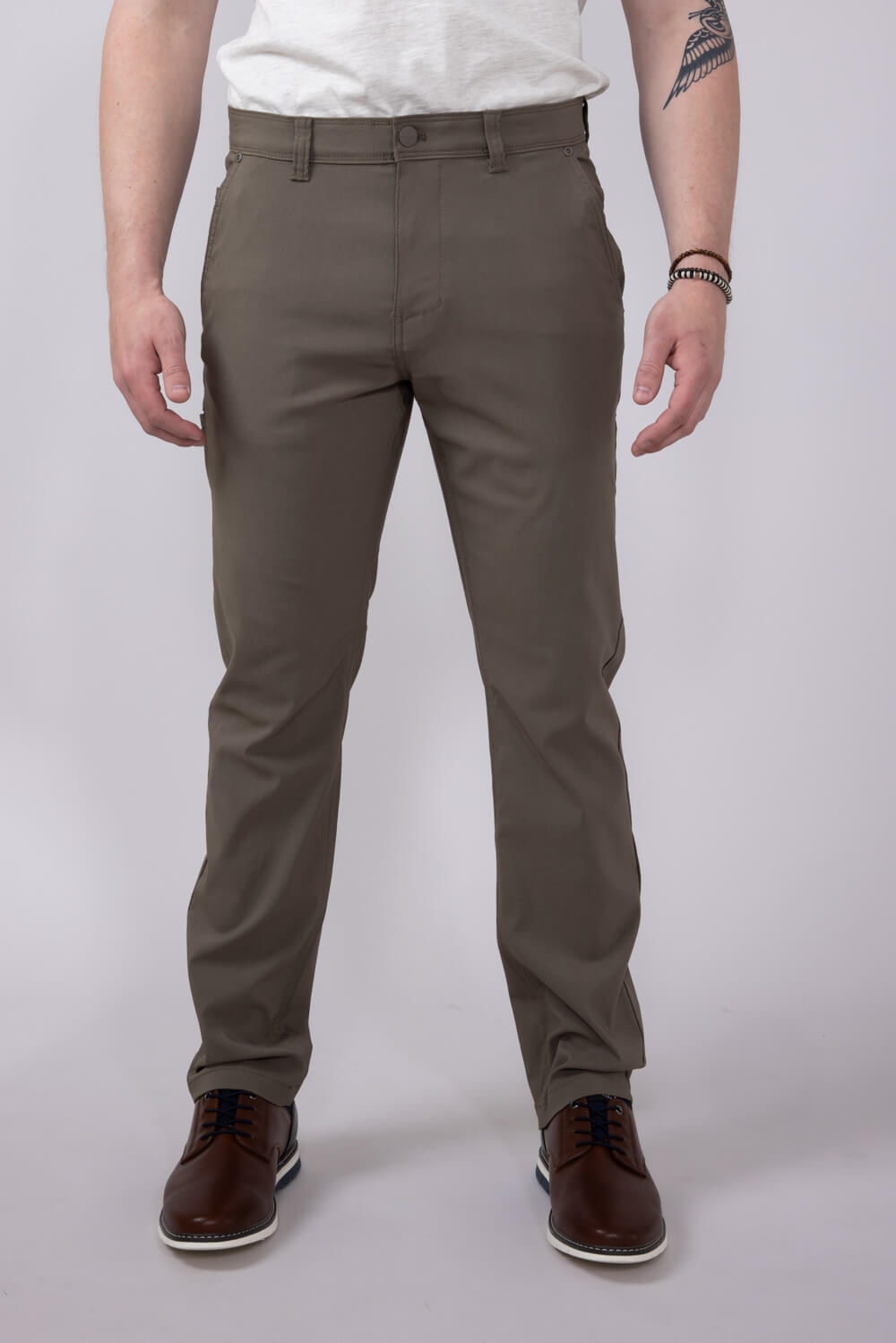 Weatherproof Vintage Faille Utility Pants for Men in Mushroom