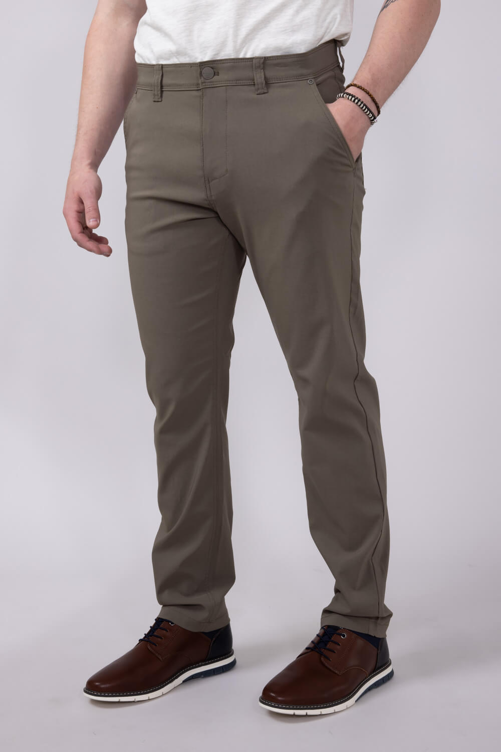 Weatherproof Vintage Faille Utility Pants for Men in Mushroom