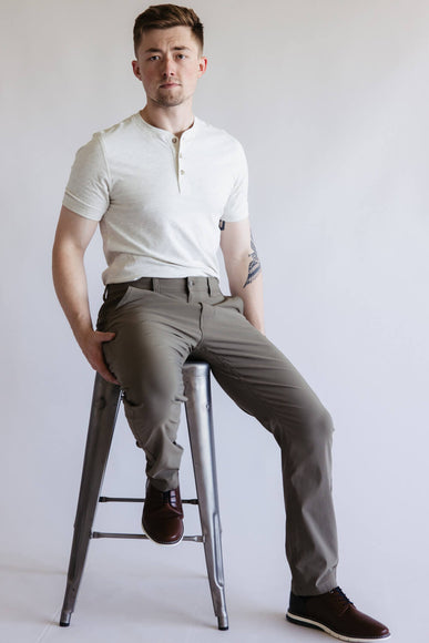 Weatherproof Vintage Faille Utility Pants for Men in Mushroom