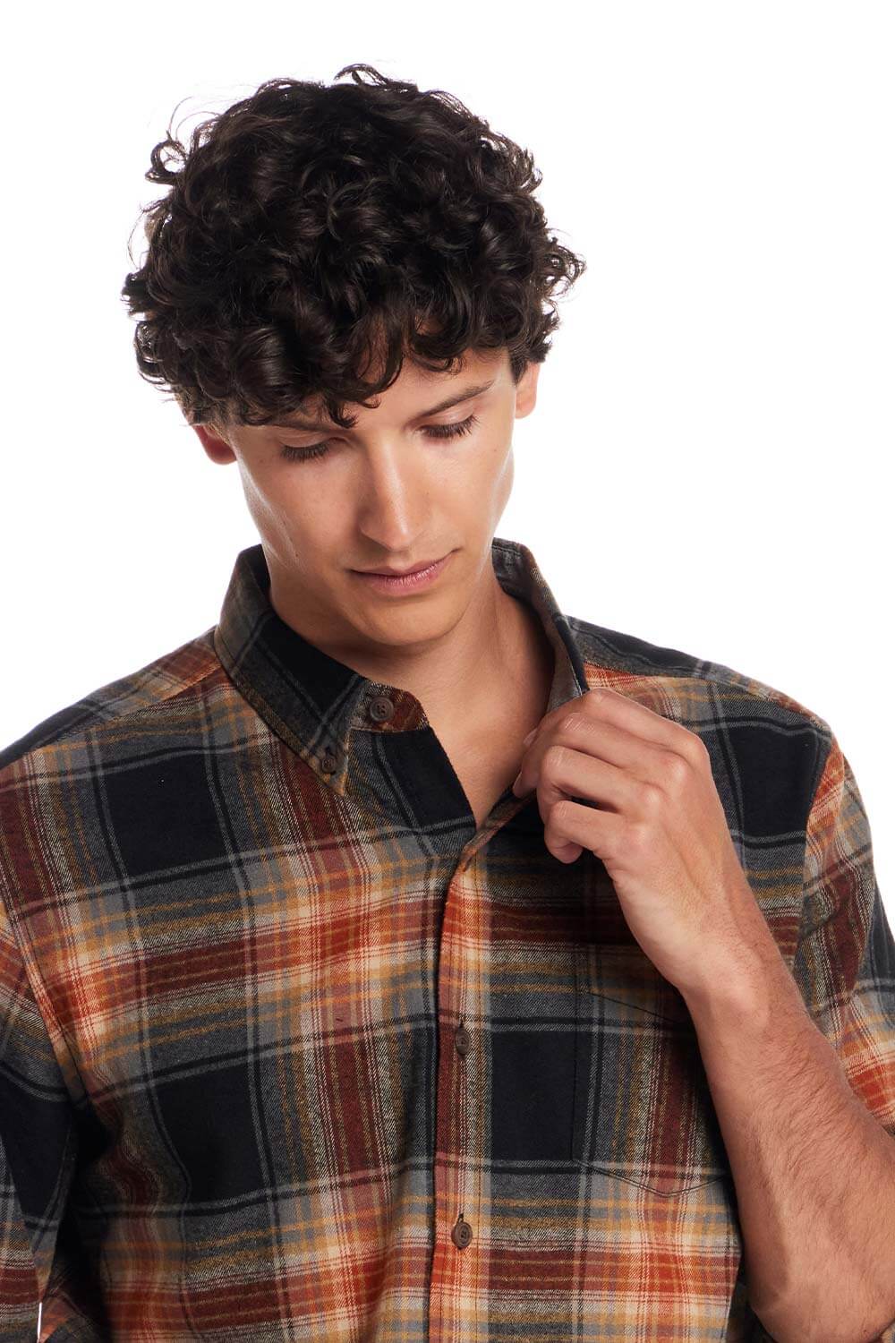 Weatherproof Vintage Brushed Flannel Shirt for Men in Bombay Brown