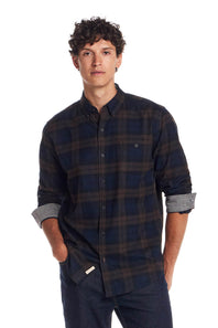 Weatherproof Vintage Brushed Flannel Shirt for Men in Toffee