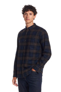 Weatherproof Vintage Brushed Flannel Shirt for Men in Toffee